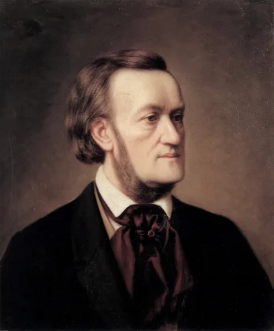 Retrato de Richard Wagner por Caesar Willich, 1862
