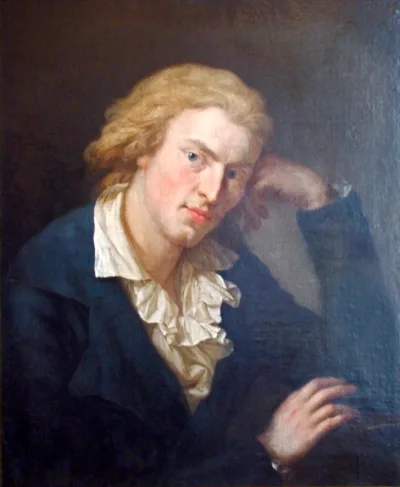 Retrato de Friedrich Schiller por Anton Graff